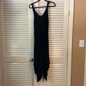 Black flowy dress.